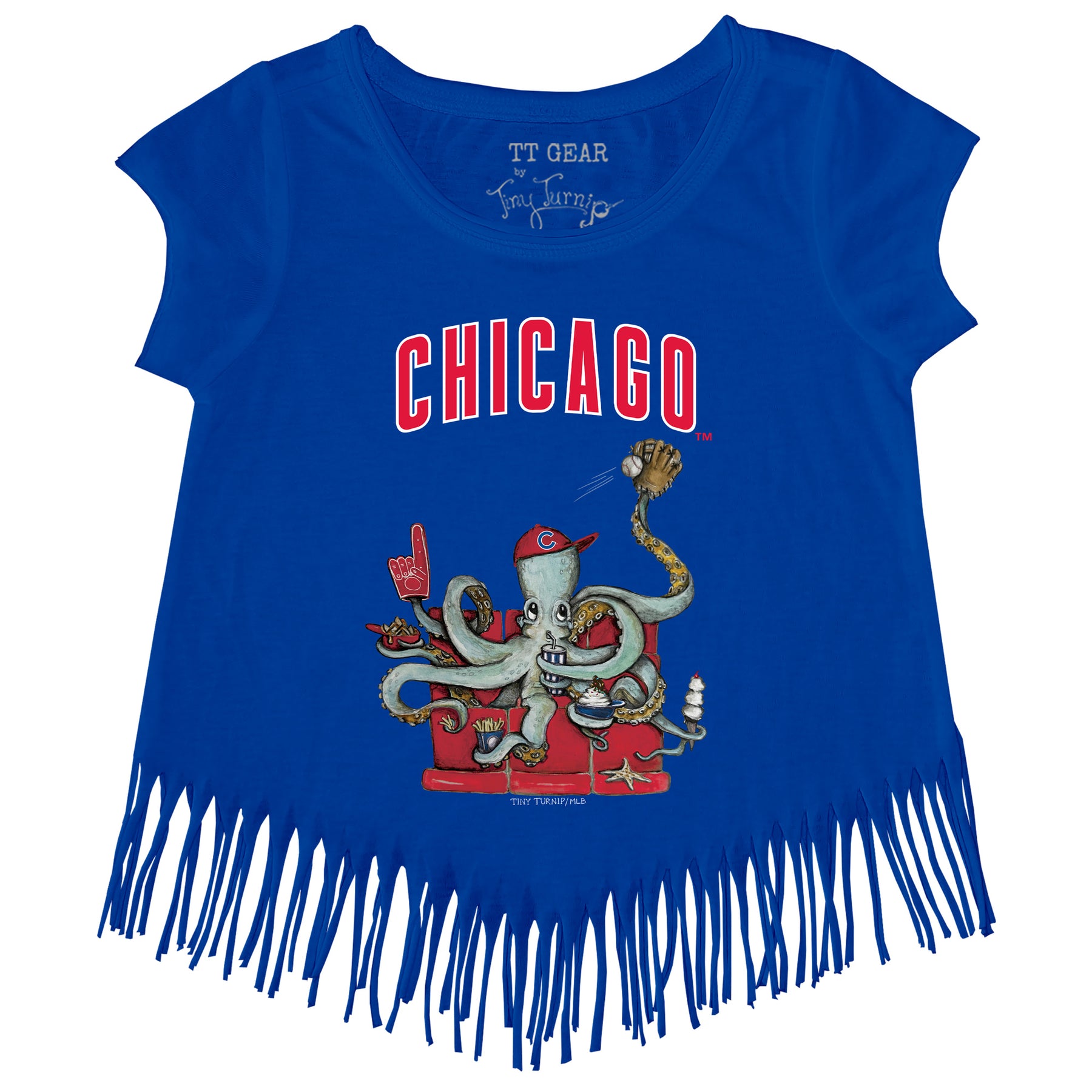 Chicago Cubs Octopus Fringe Tee
