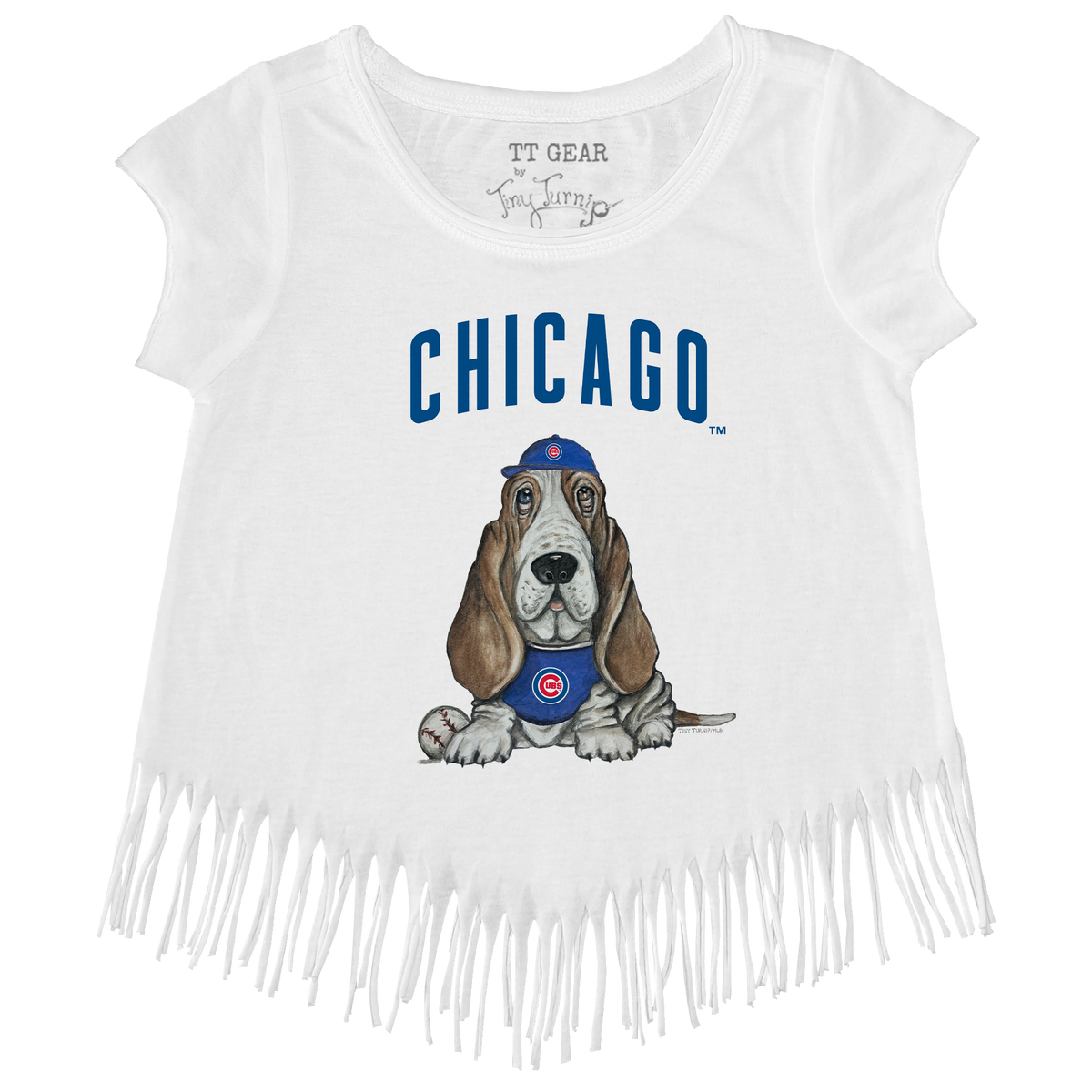 Chicago Cubs Puddy Fringe Tee - Tiny Turnip