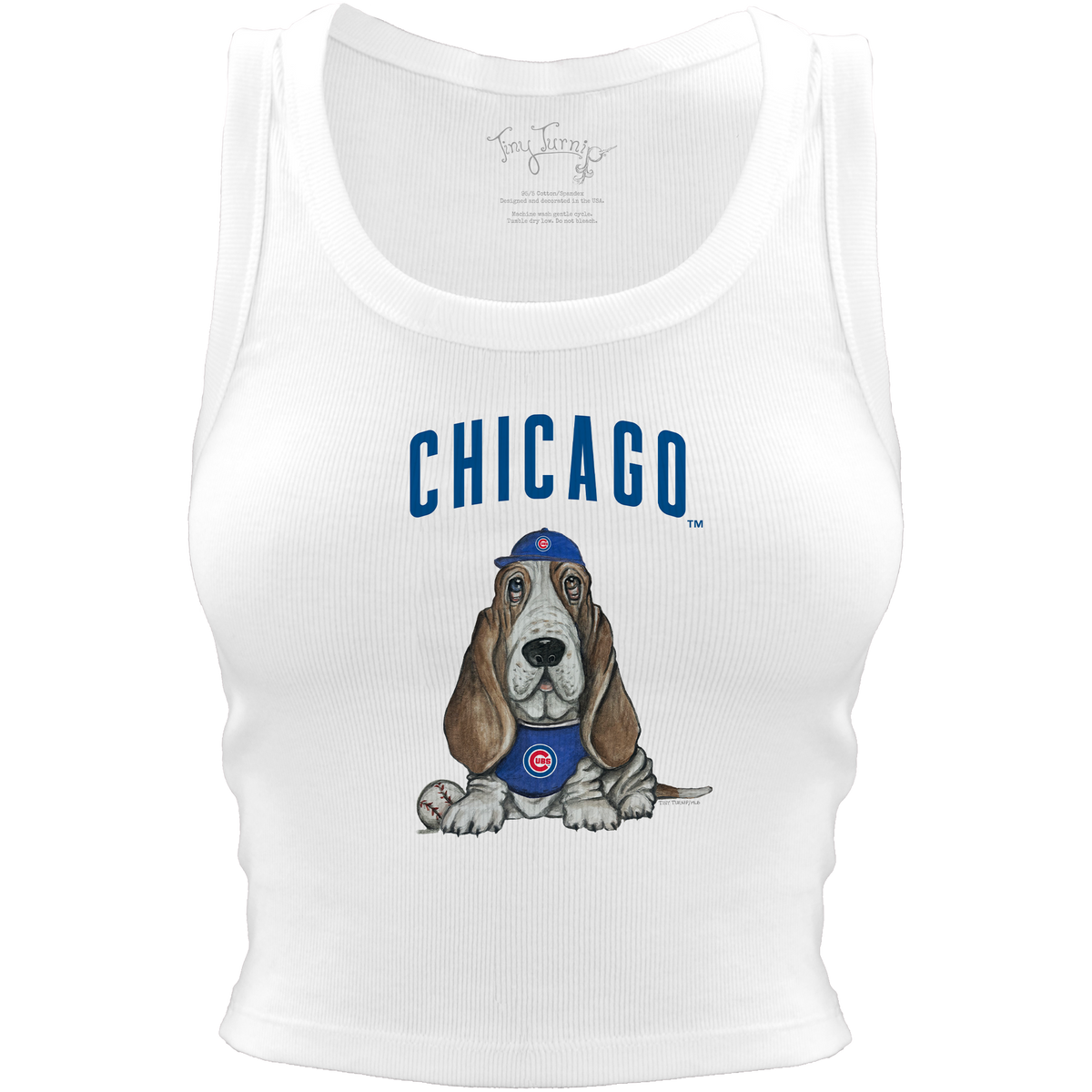 Chicago Cubs Puddy Crop Tank - Tiny Turnip