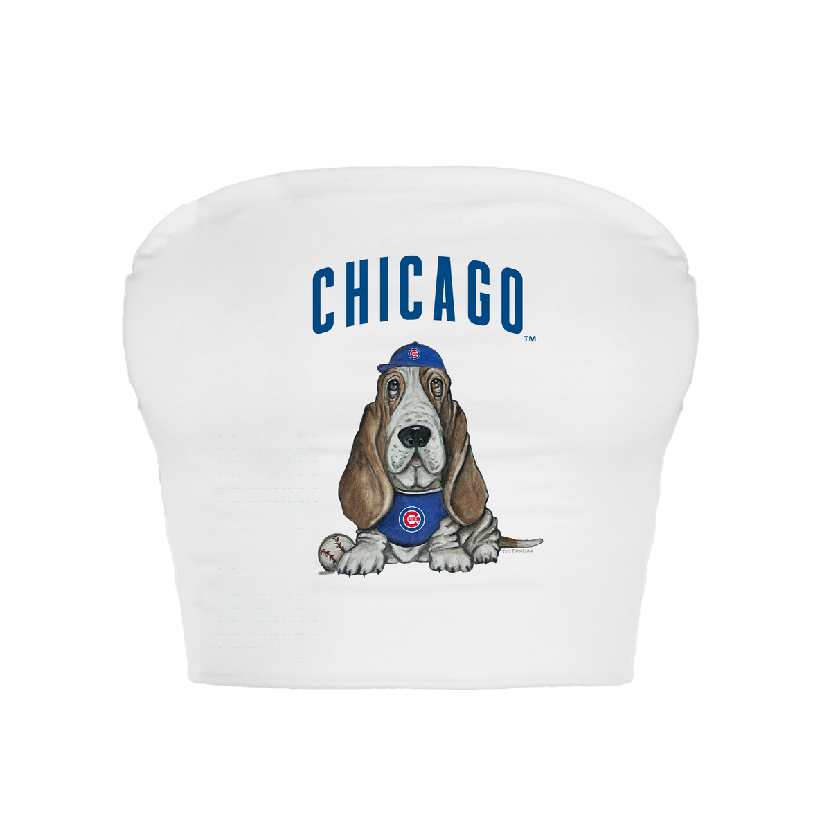 Chicago Cubs Puddy Crop Tube Top - Tiny Turnip