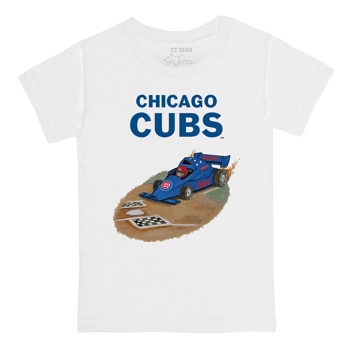 Chicago Cubs Race Car Tee Shirt