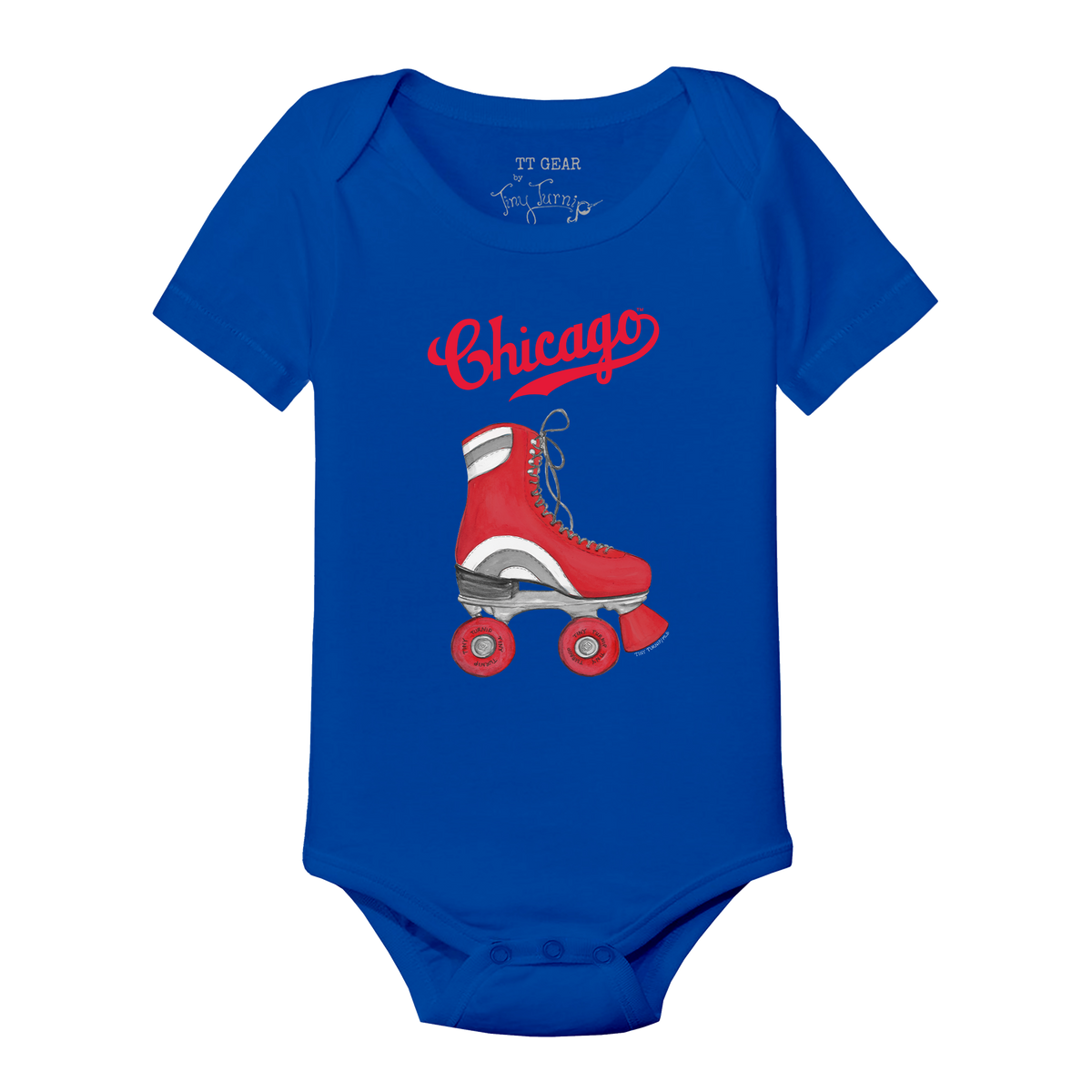 Chicago Cubs Retro Skate Short Sleeve Snapper