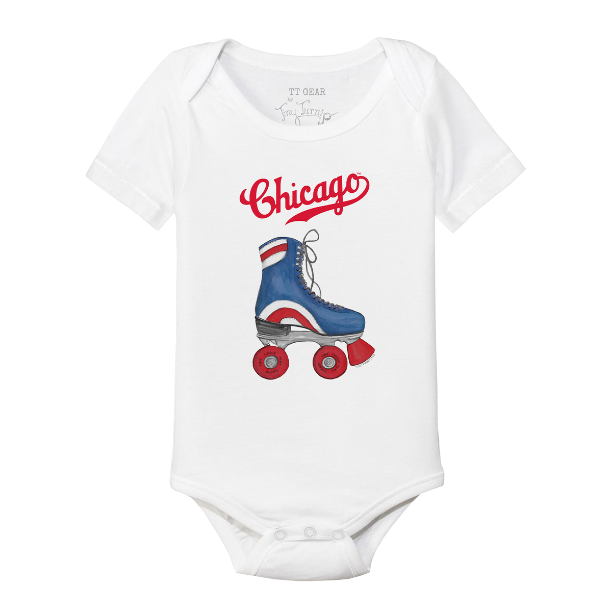 Chicago Cubs Retro Skate Short Sleeve Snapper