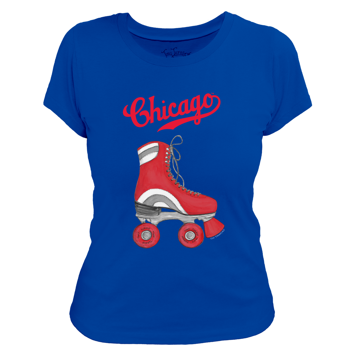 Chicago Cubs Retro Skate Women's Tee Shirt