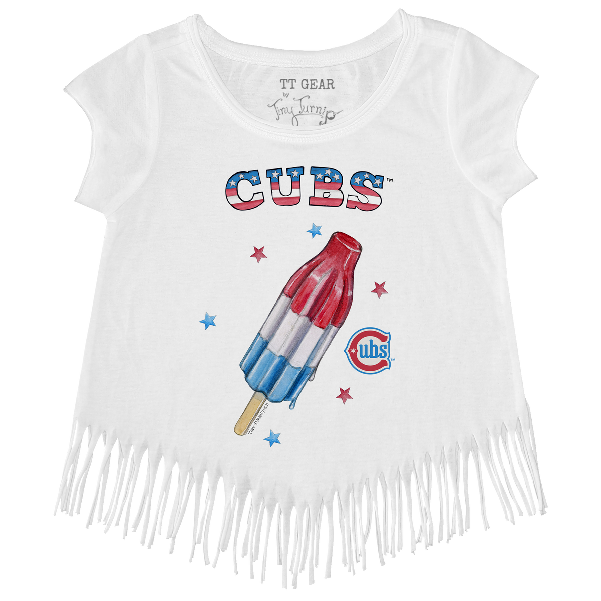 Chicago Cubs Rocket Pop Fringe Tee