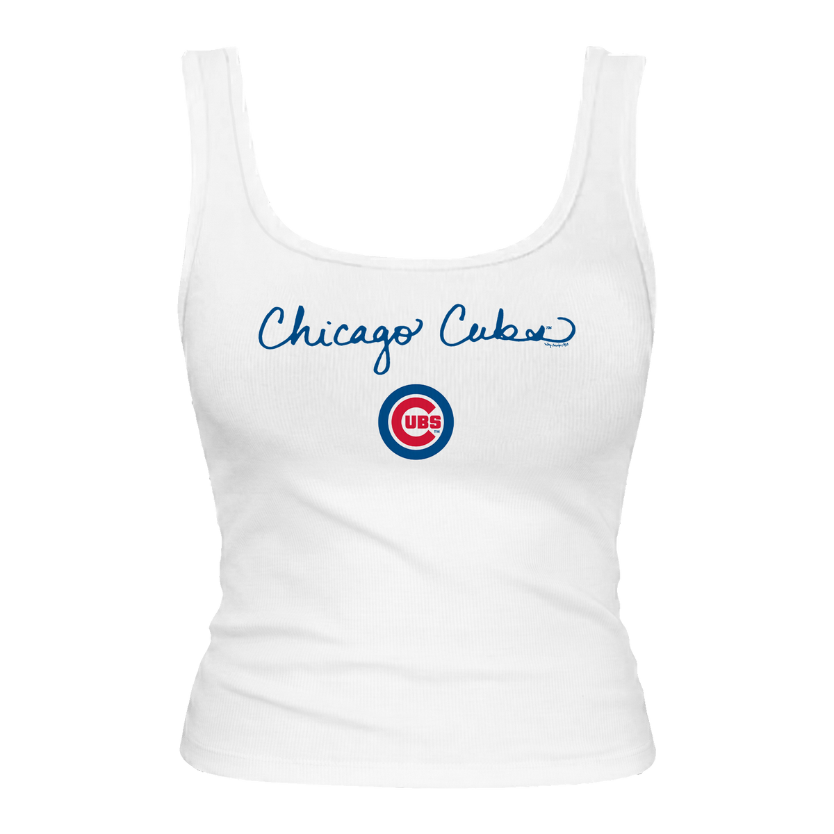 Chicago Cubs Logo Script Emmy Tank