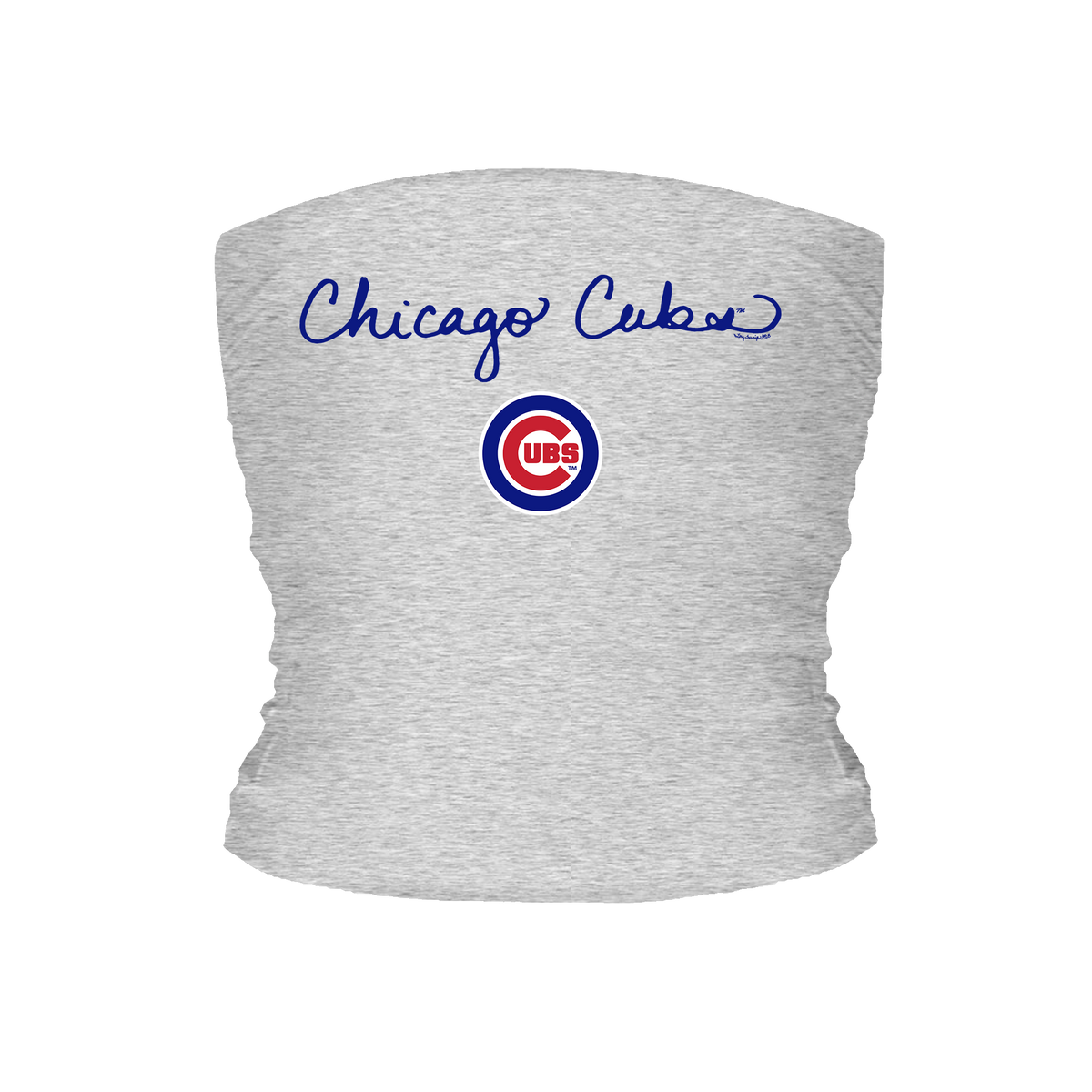 Chicago Cubs Logo Script Tube Top - Tiny Turnip