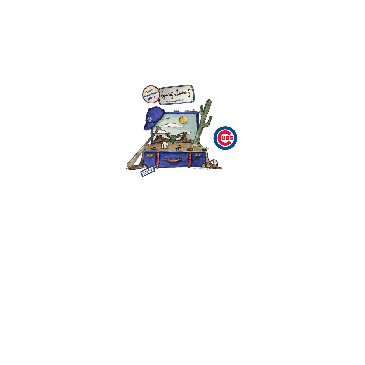 Chicago Cubs Spring Training 2026 Short Sleeve Snapper - Tiny Turnip