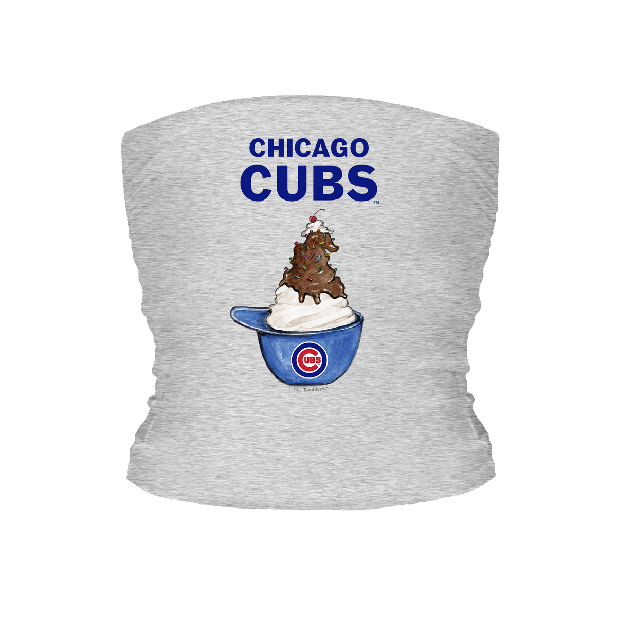 Chicago Cubs Sundae Helmet Tube Top - Tiny Turnip