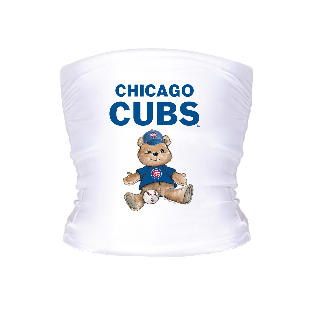 Chicago Cubs Teddy Tube Top - Tiny Turnip