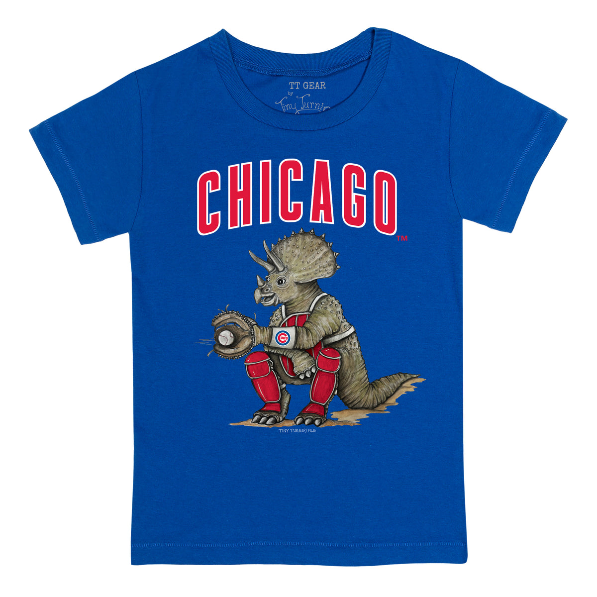 Chicago Cubs Triceratops Tee Shirt