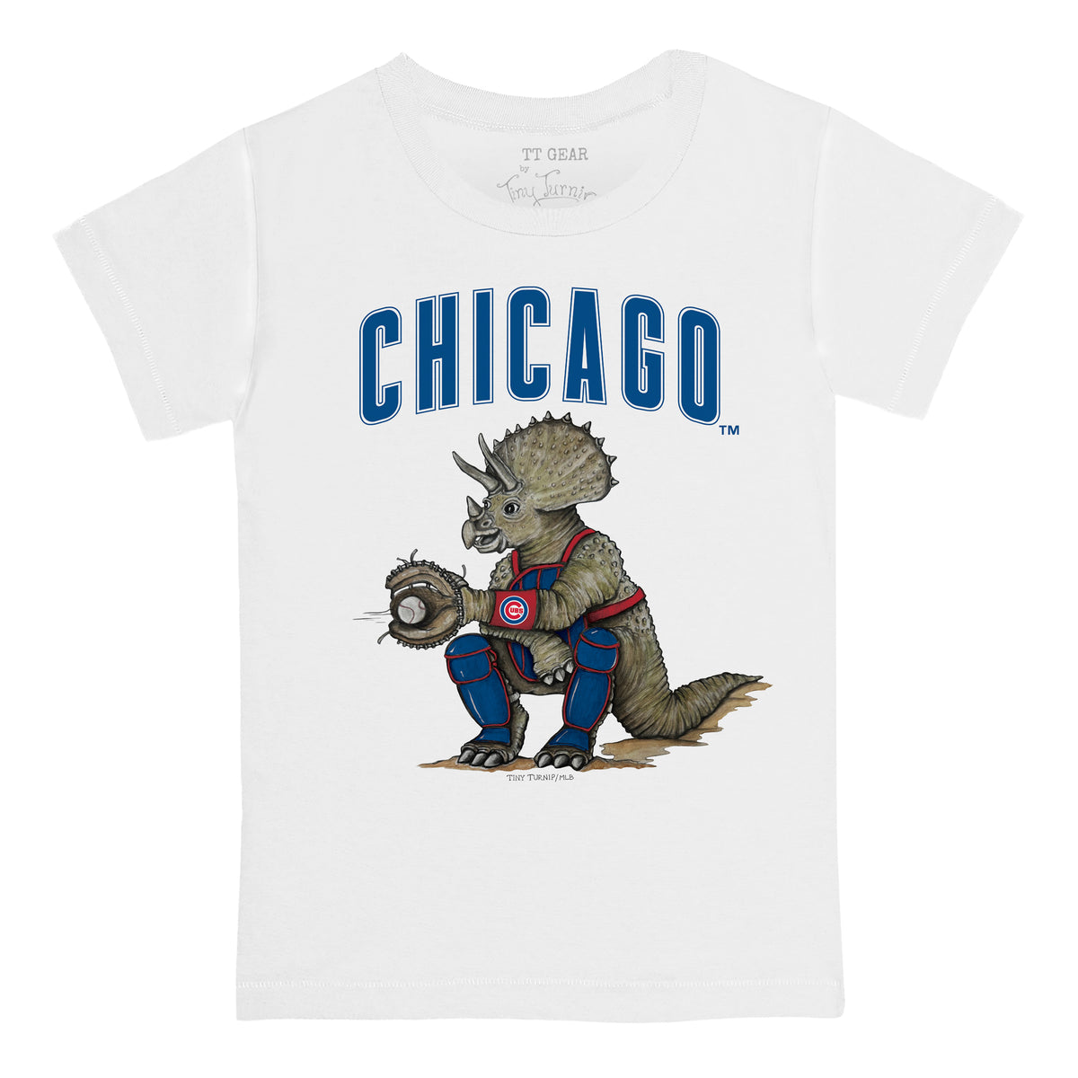Chicago Cubs Triceratops Tee Shirt