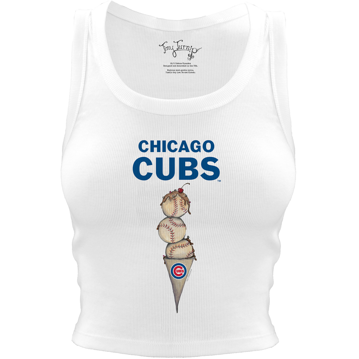 Chicago Cubs Triple Scoop Crop Tank
