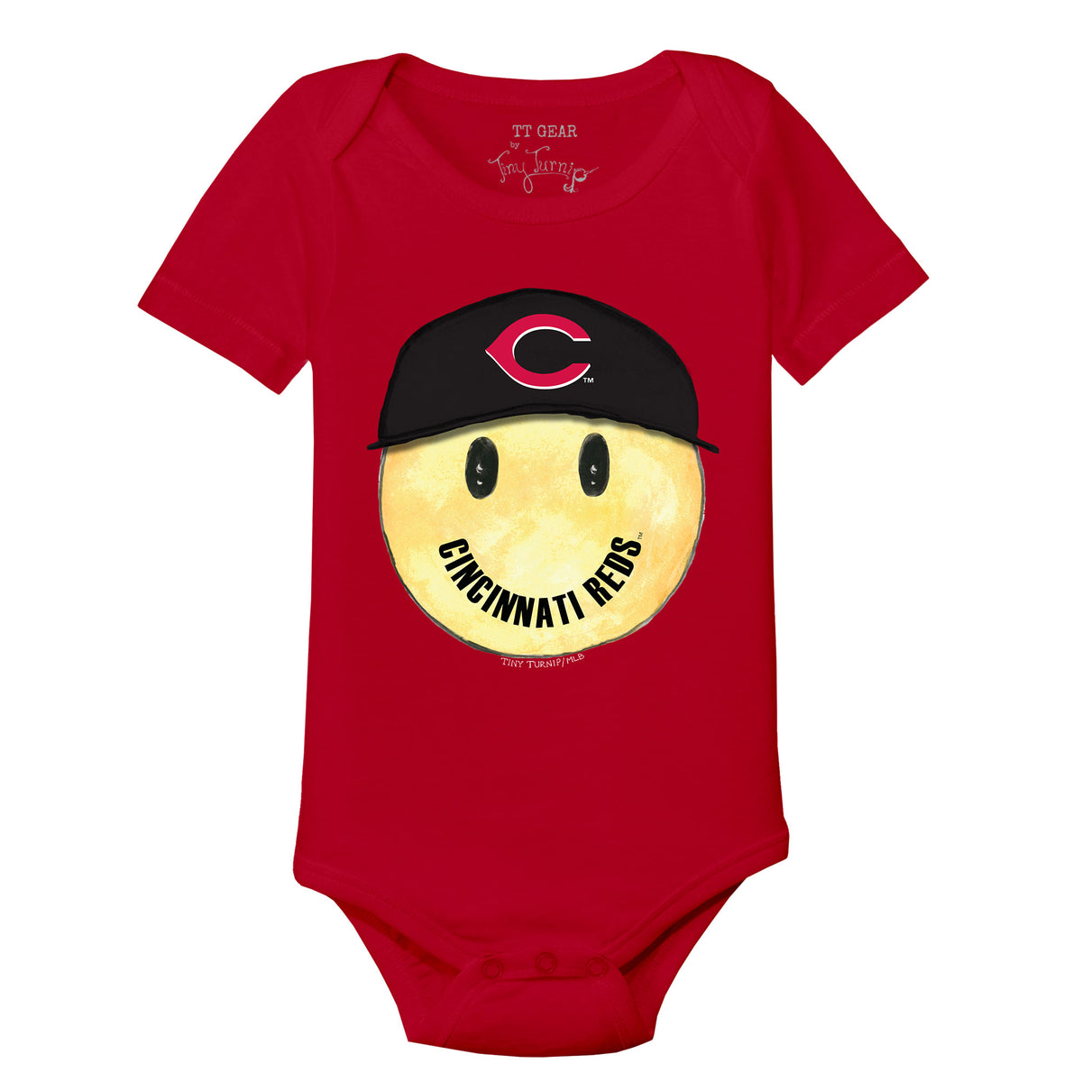 Cincinnati Reds Smiley Short Sleeve Snapper