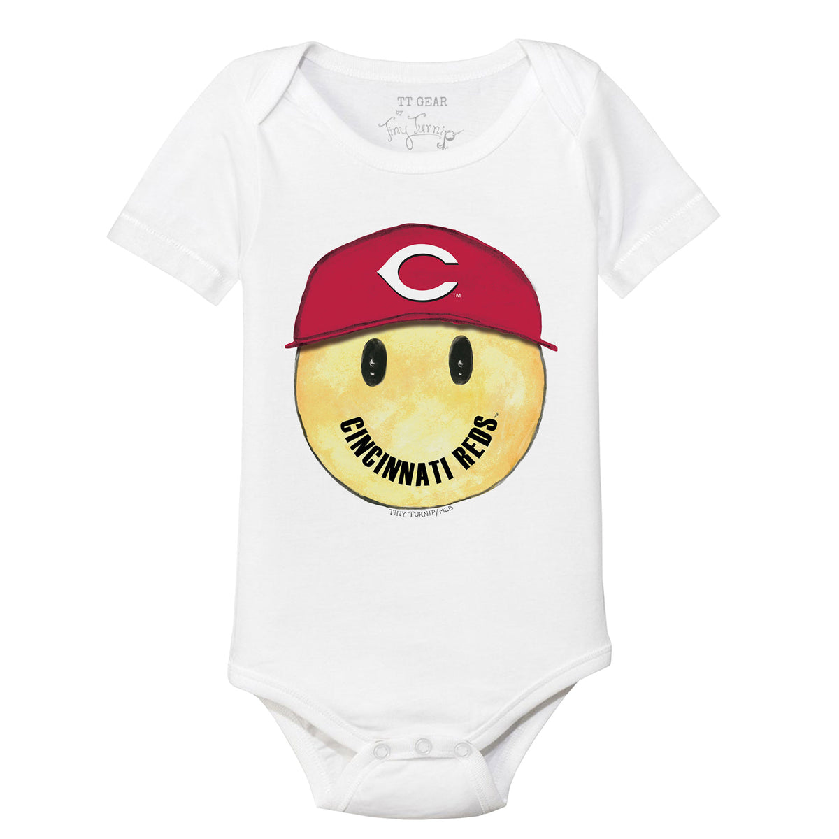 Cincinnati Reds Smiley Short Sleeve Snapper