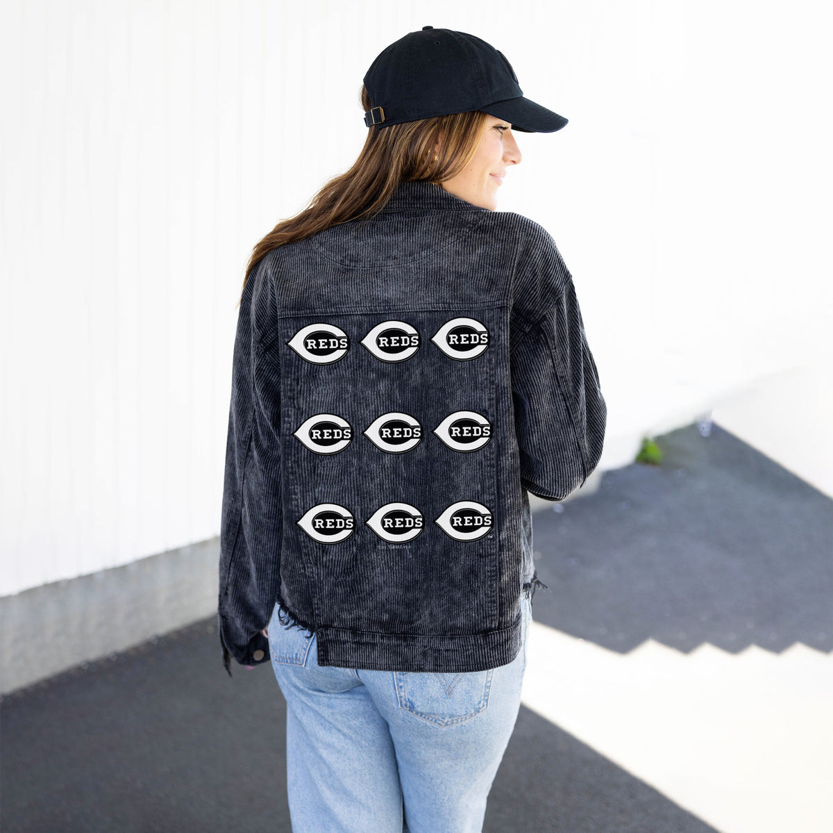 Cincinnati Reds Black Cord Logo Grid