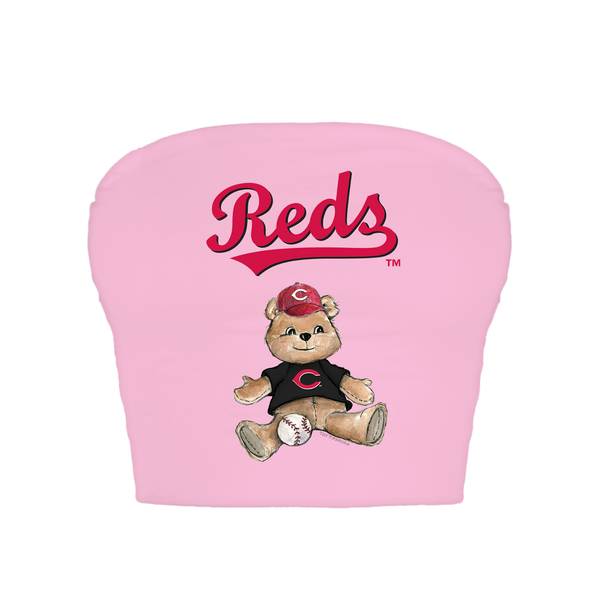 Cincinnati Reds Teddy Crop Tube Top