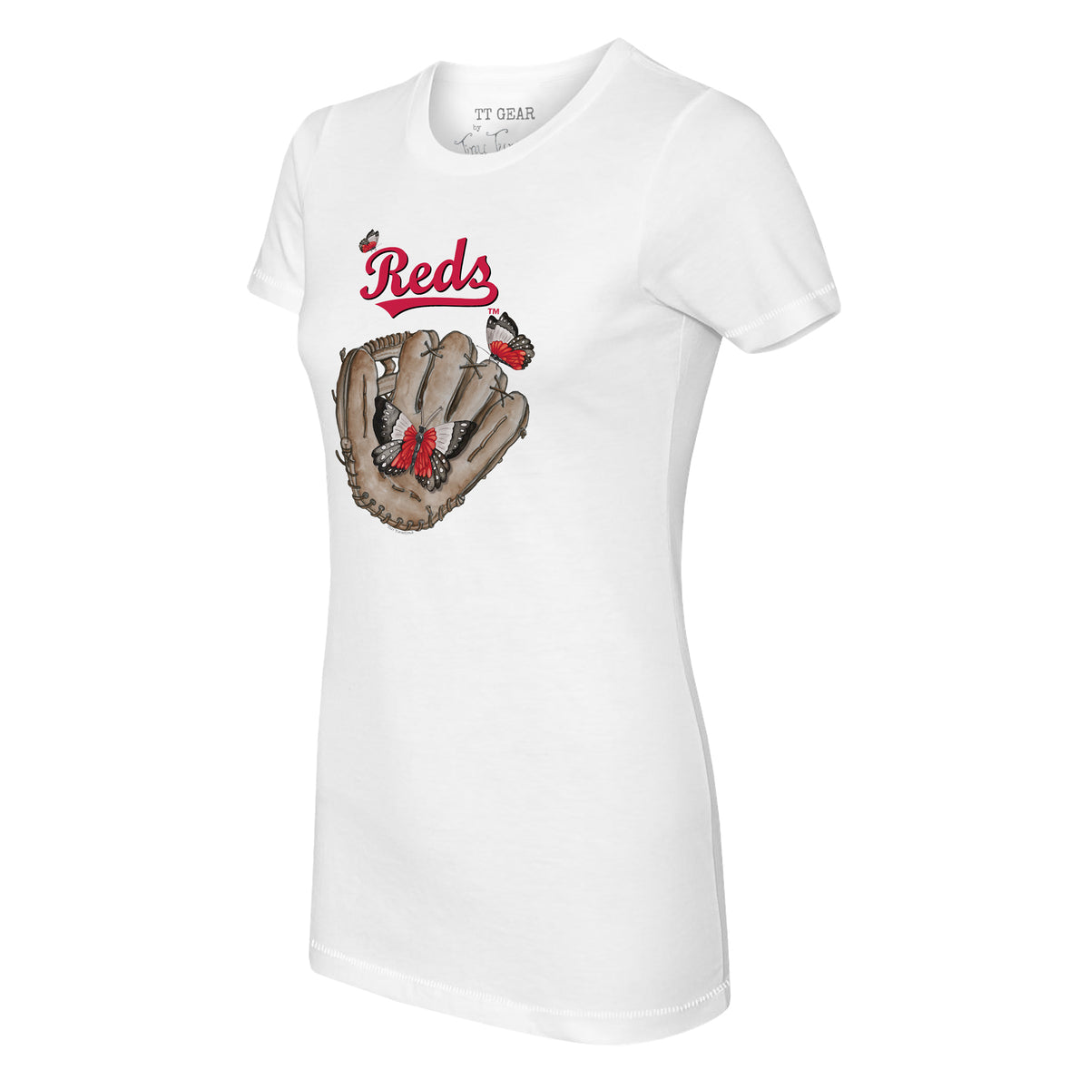 Cincinnati Reds Butterfly Glove Tee Shirt