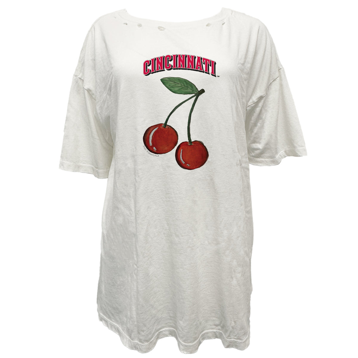 Cincinnati Reds Cherry Vintage Tee