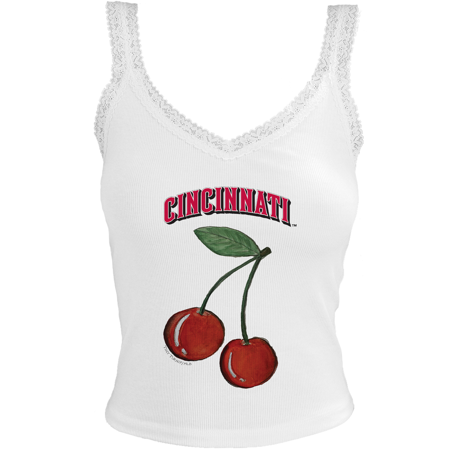 Cincinnati Reds Cherry Lace Tank