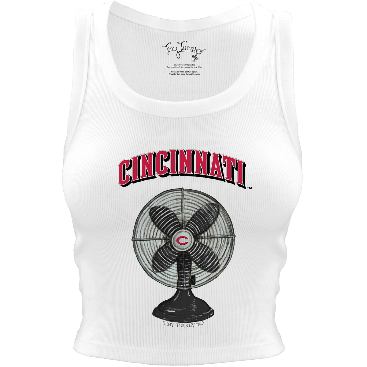 Cincinnati Reds Fan Crop Tank