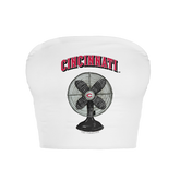 Cincinnati Reds Fan Crop Tube Top