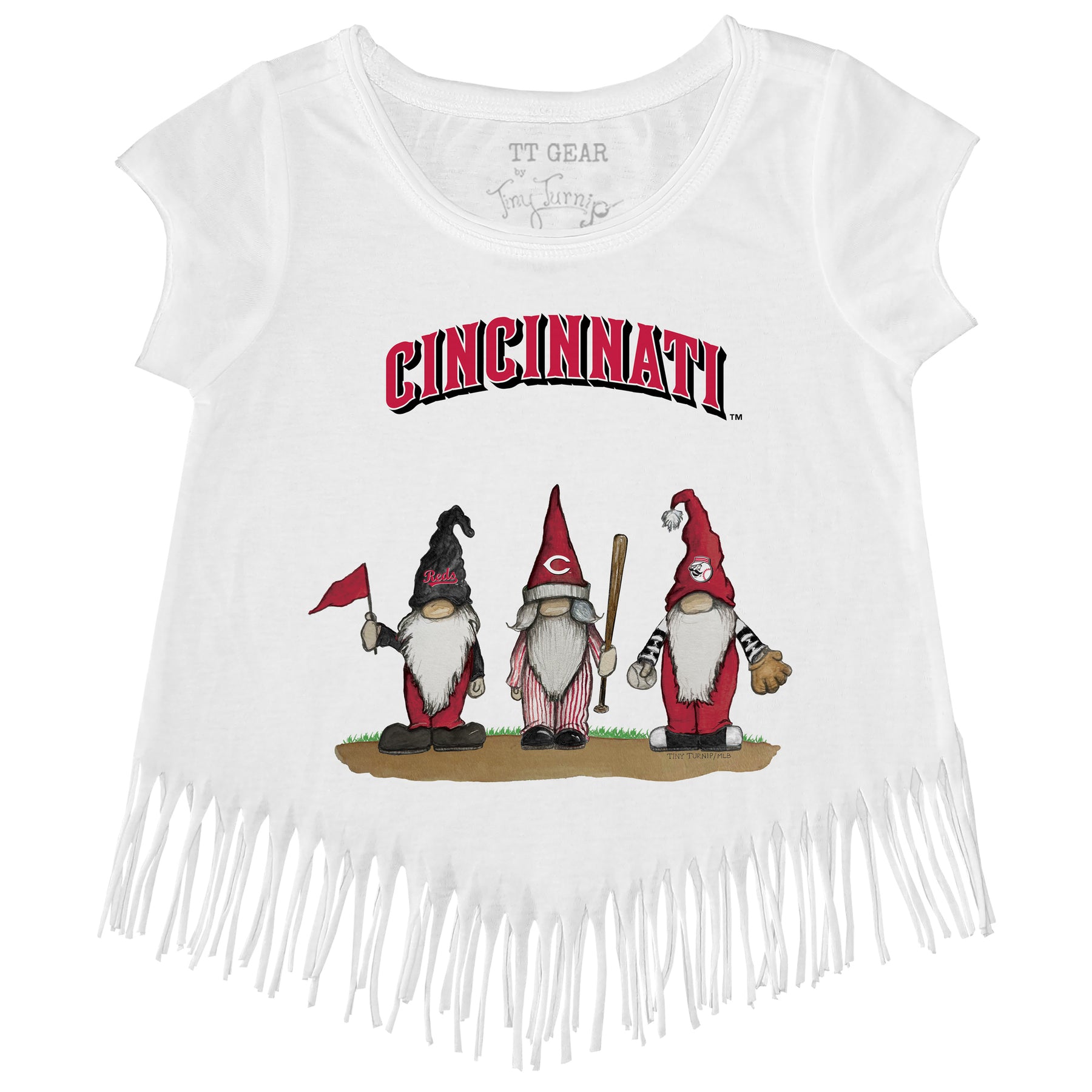 Cincinnati Reds Gnomes Fringe Tee