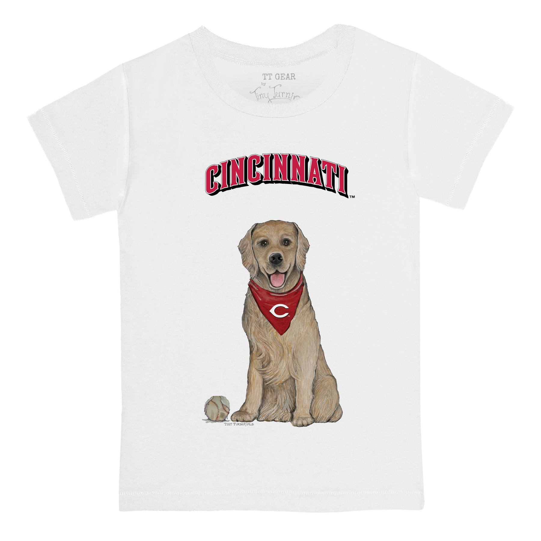 Cincinnati Reds Golden Retriever Tee Shirt