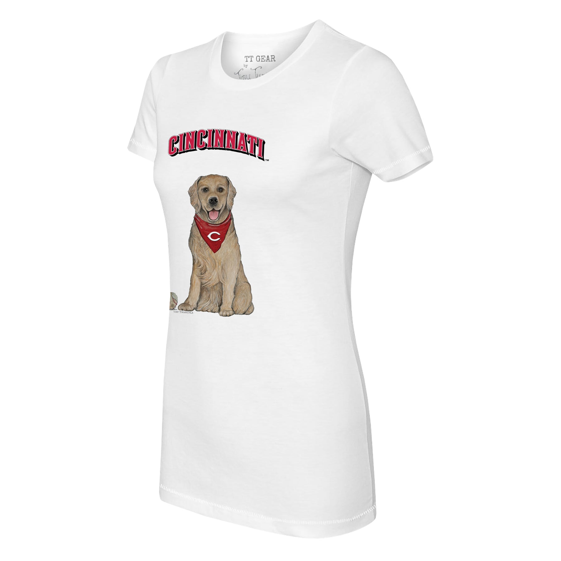 Cincinnati Reds Golden Retriever Tee Shirt