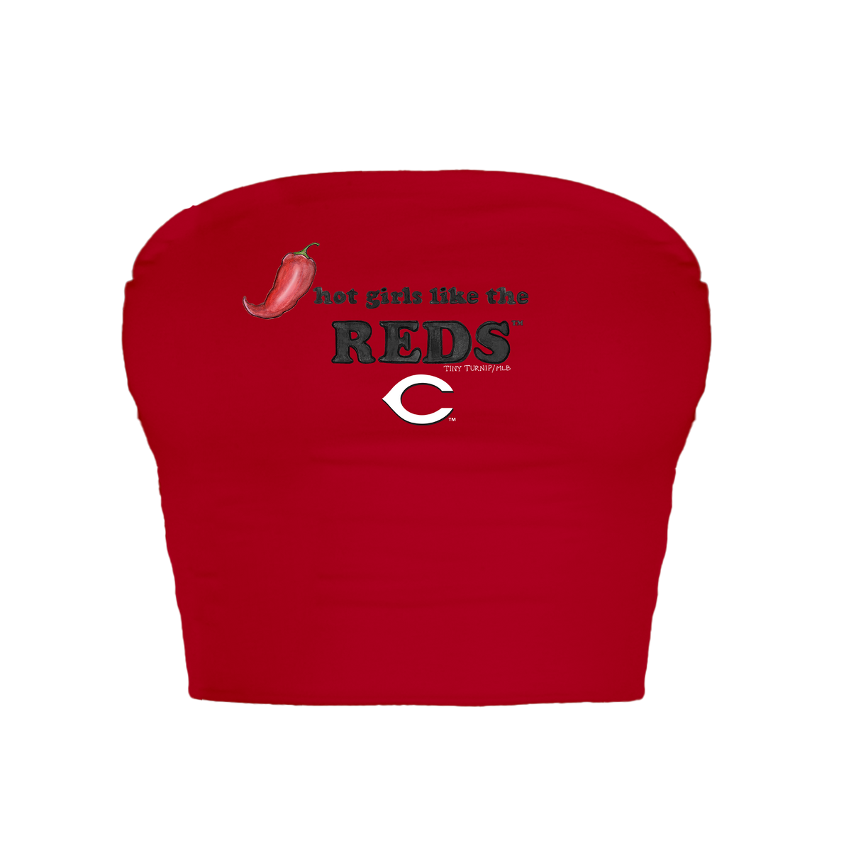 Cincinnati Reds Hot Girls Crop Tube Top