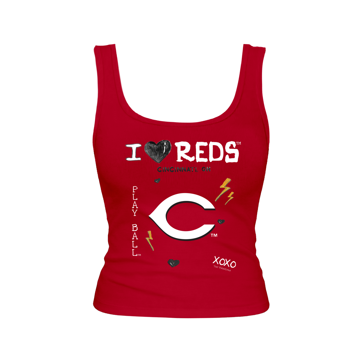 Cincinnati Reds I Heart Reds Emmy Tank