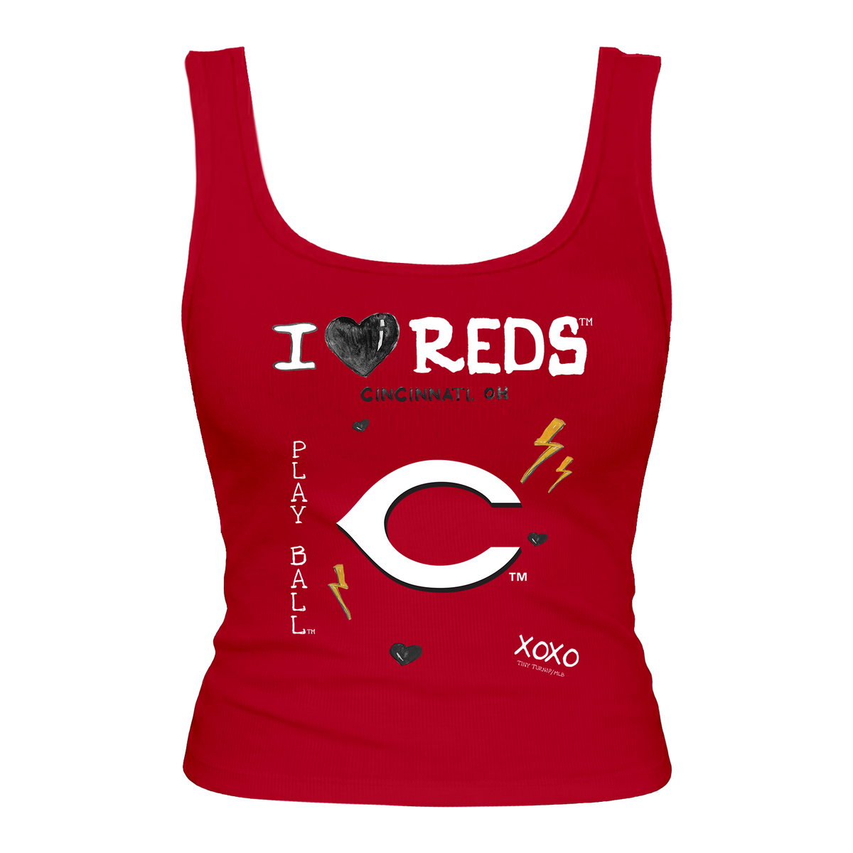 Cincinnati Reds I Heart Reds Emmy Tank