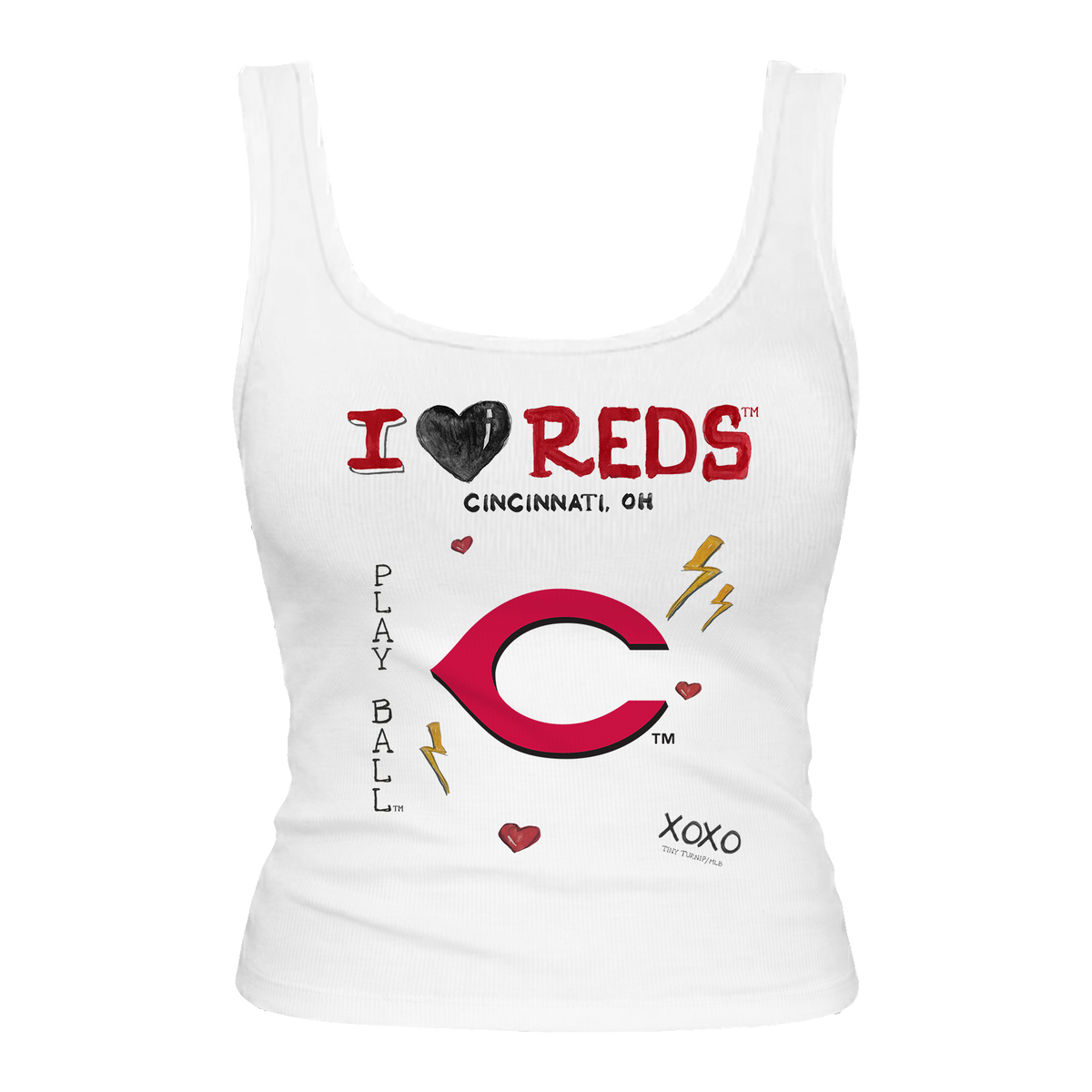 Cincinnati Reds I Heart Reds Emmy Tank