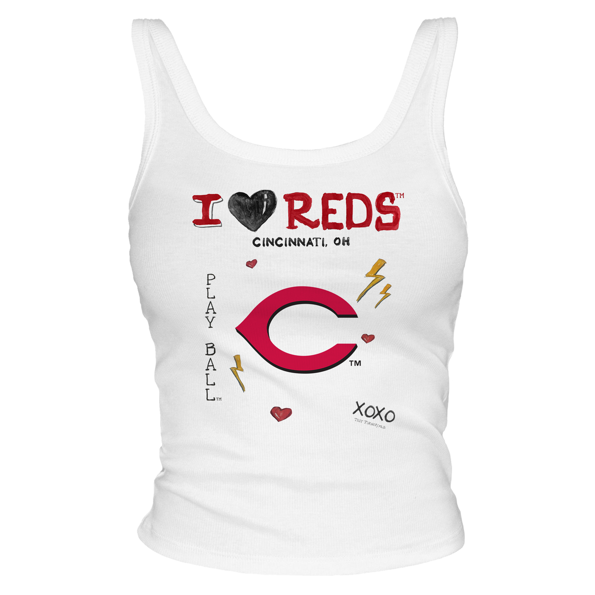 I Heart Reds Tank - Tiny Turnip