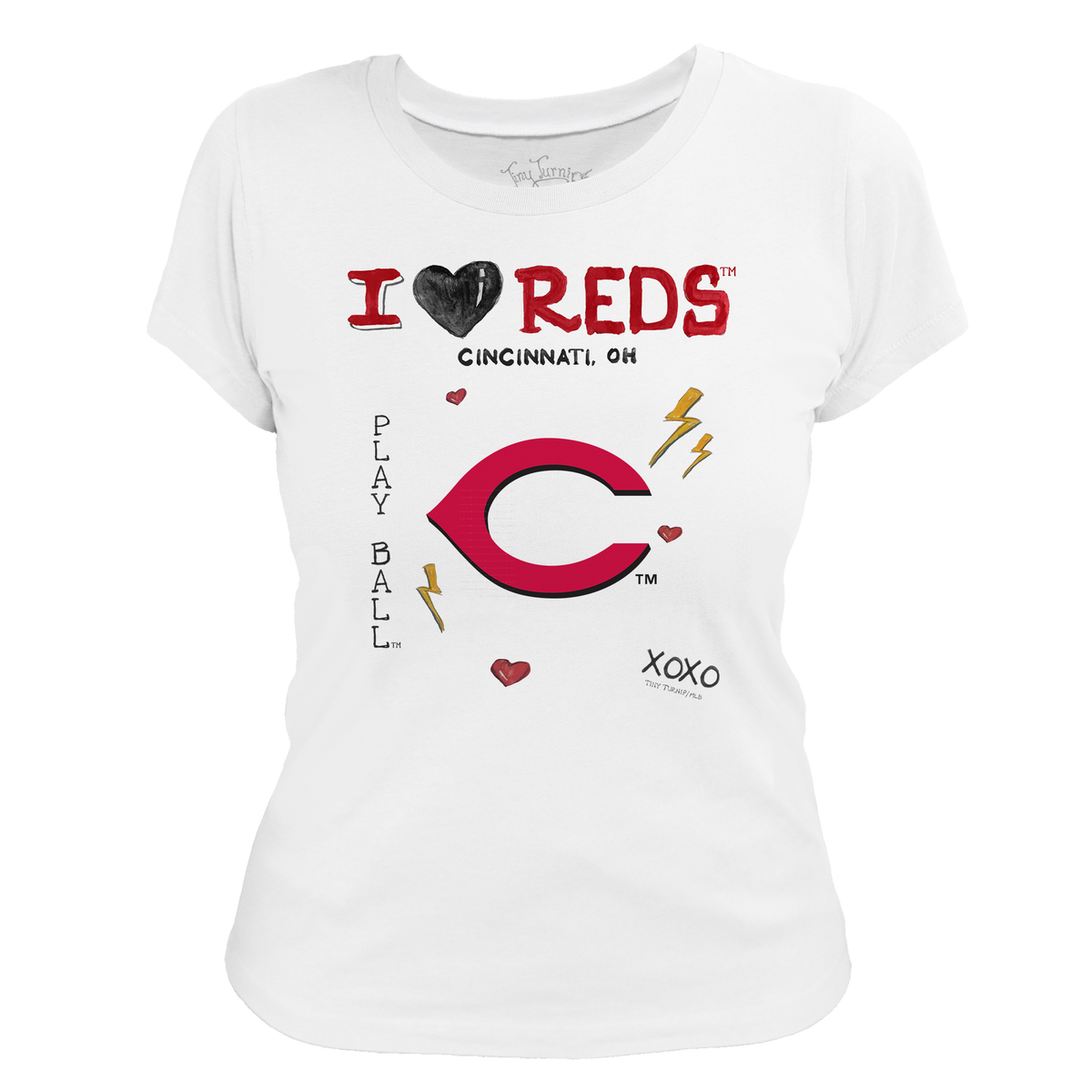 Cincinnati Reds Women's Tee Shirt - Tiny Turnip