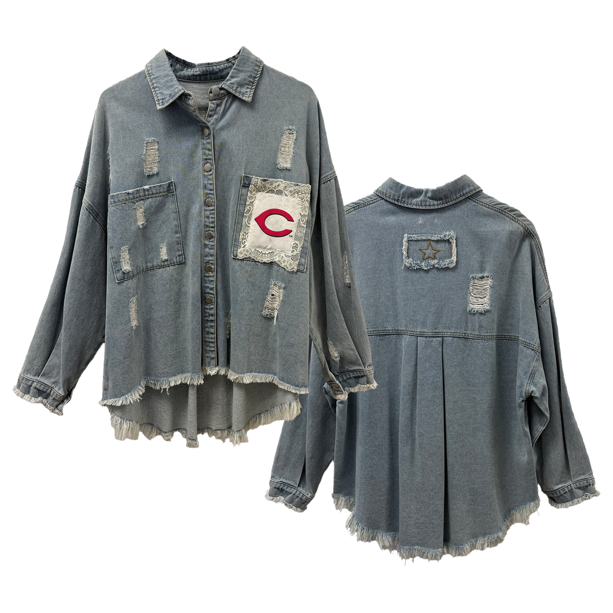 Cincinnati Reds Lace Olivia Jacket - Tiny Turnip