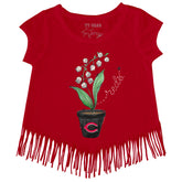 Cincinnati Reds Ladybug Fringe Tee
