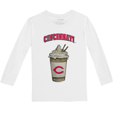 Cincinnati Reds Latte Long-Sleeve Tee Shirt