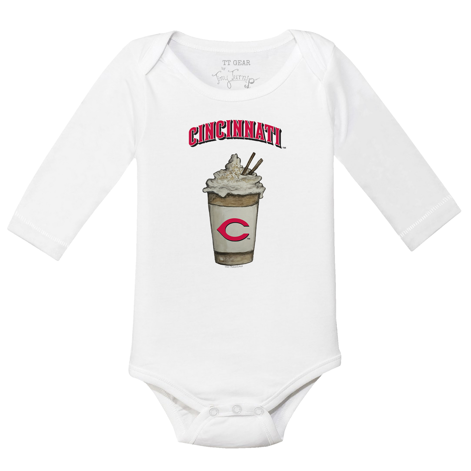 Cincinnati Reds Latte Long Sleeve Snapper