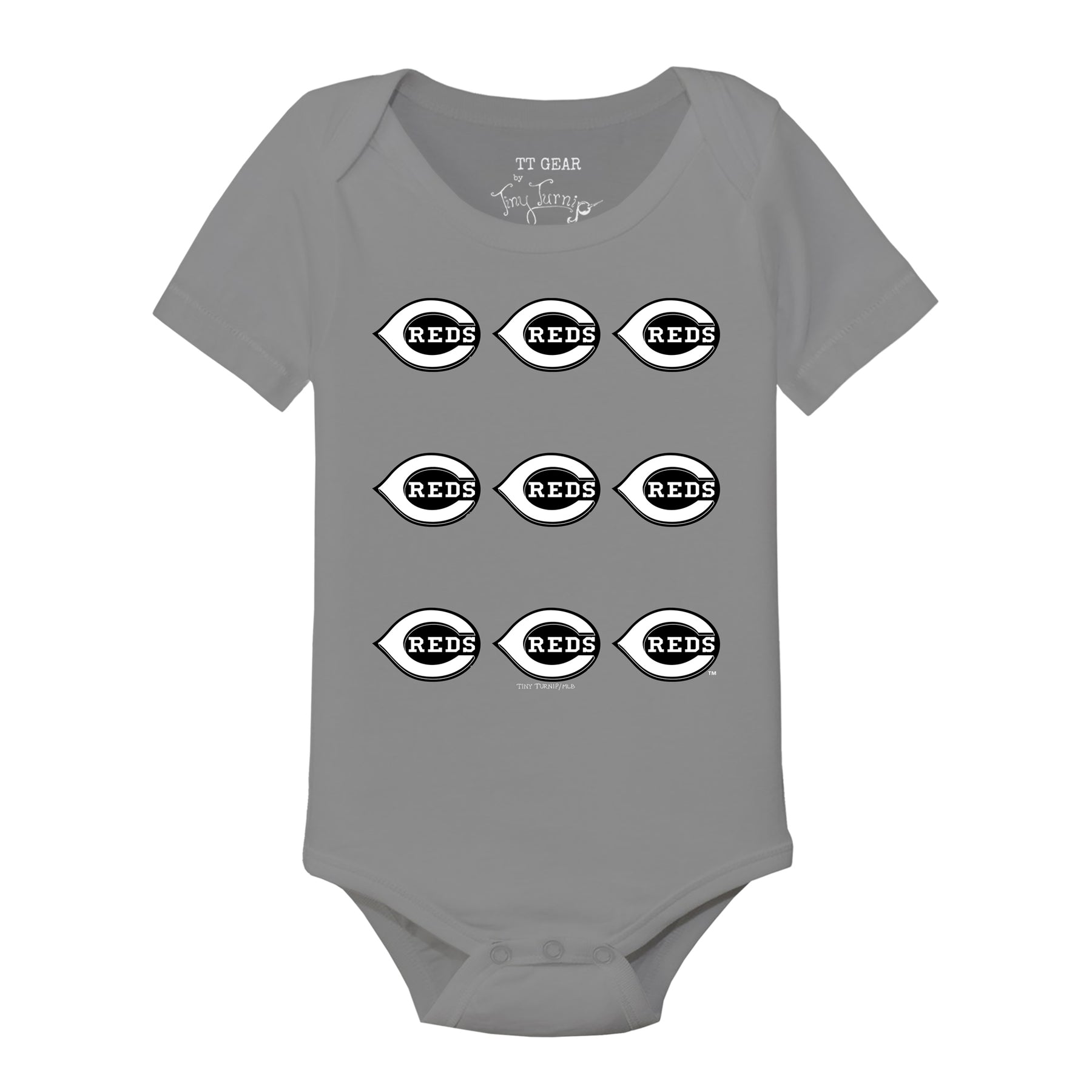 Cincinnati Reds Logo Grid Short Sleeve Snapper