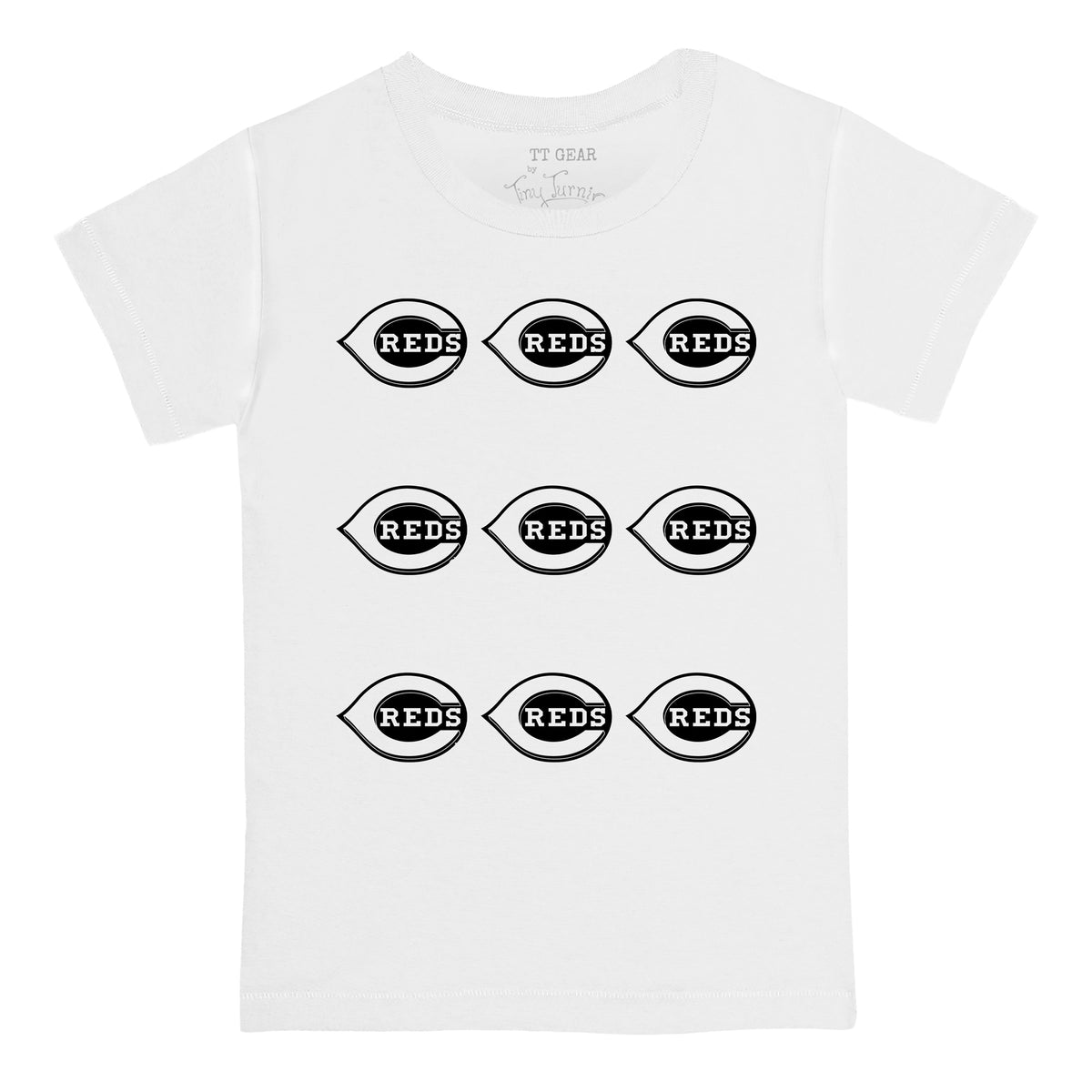 Cincinnati Reds Logo Grid Tee Shirt