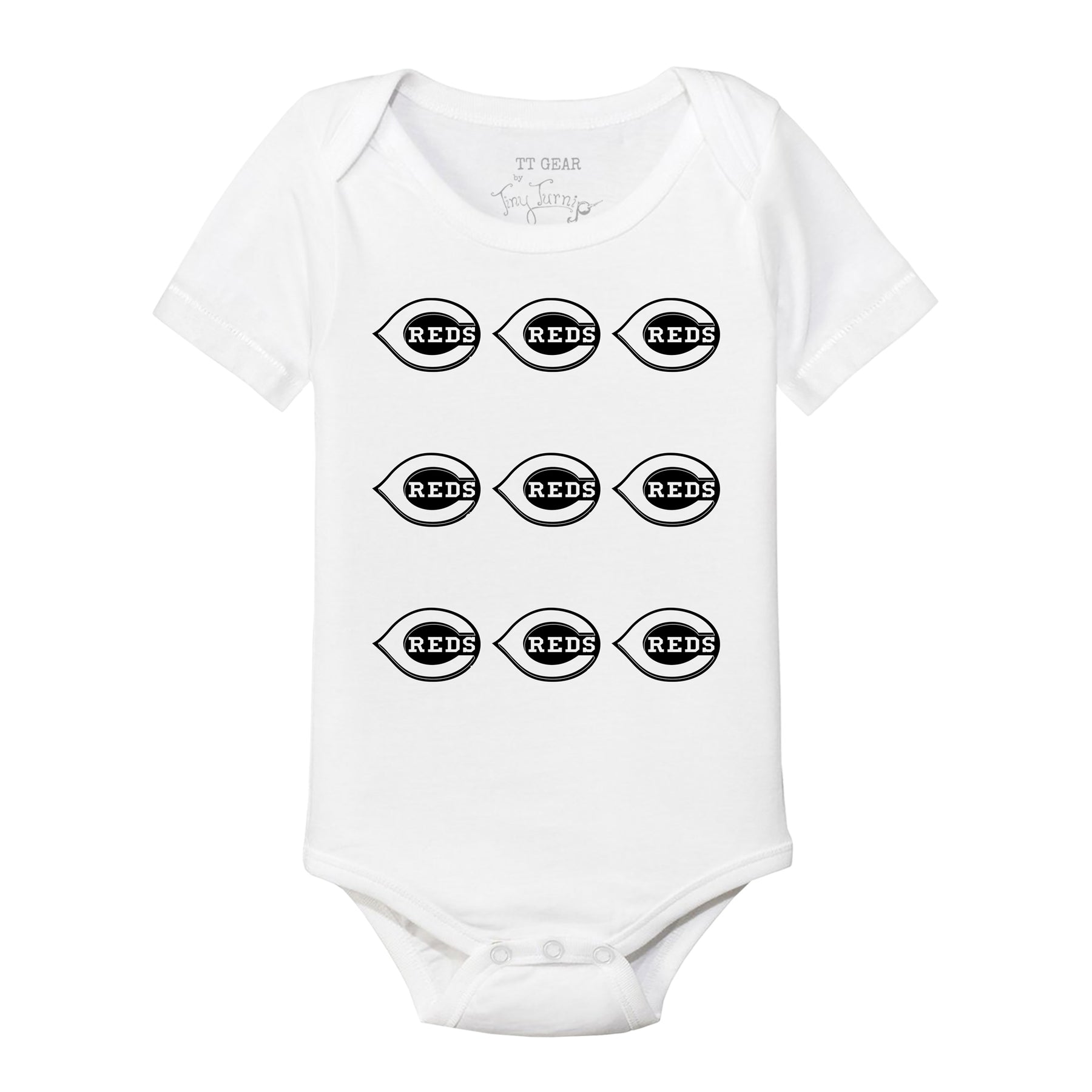 Cincinnati Reds Logo Grid Short Sleeve Snapper