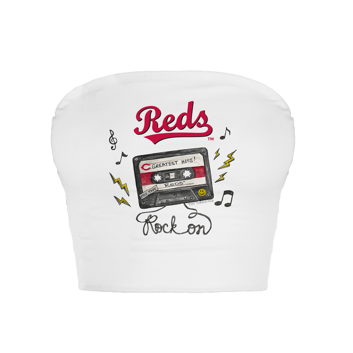Cincinnati Reds Mixtape Crop Tube Top