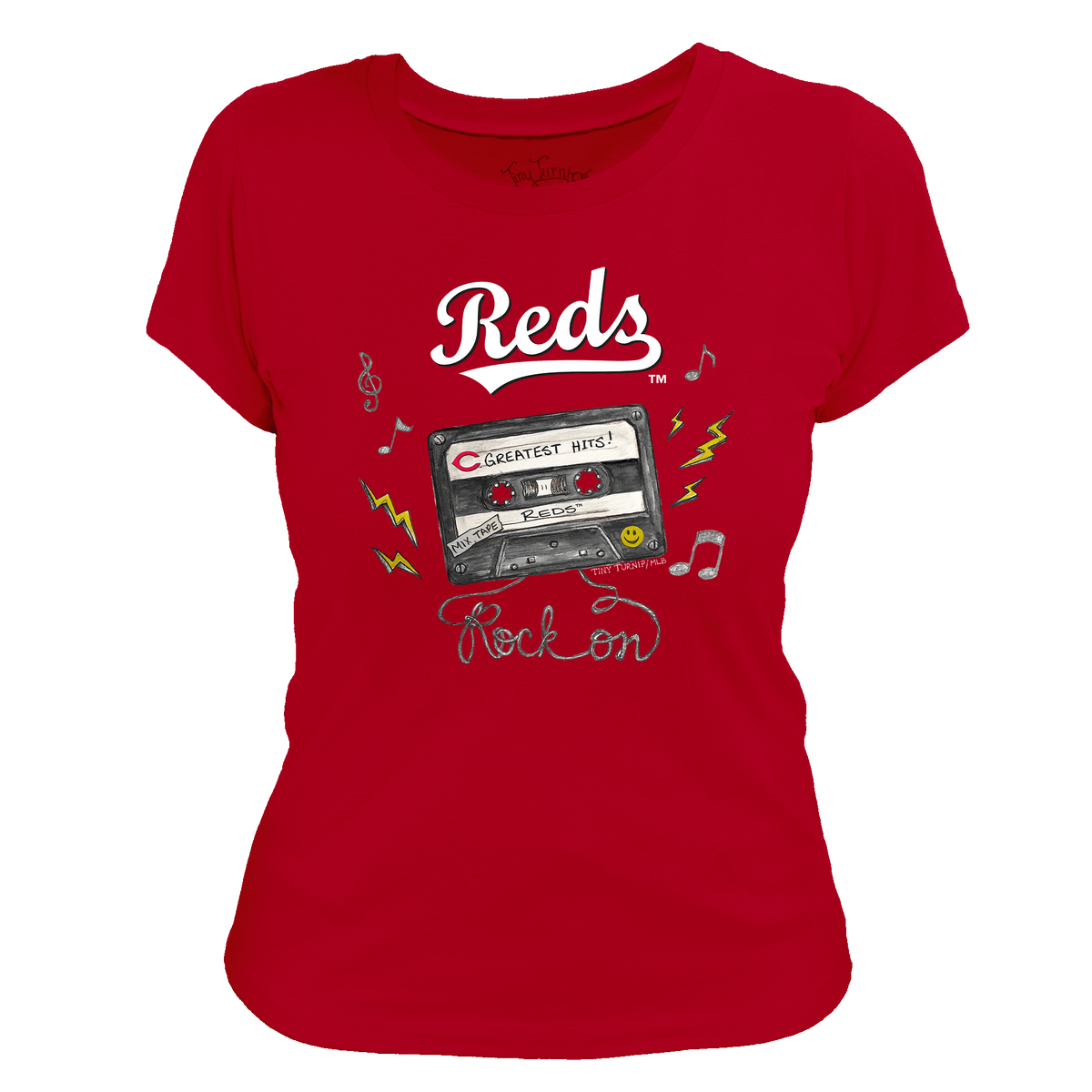 Cincinnati Reds Mixtape Women's Tee Shirt