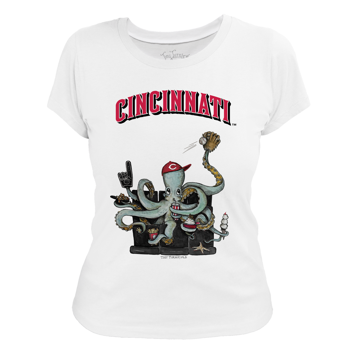 Cincinnati Reds Octopus Tee Shirt