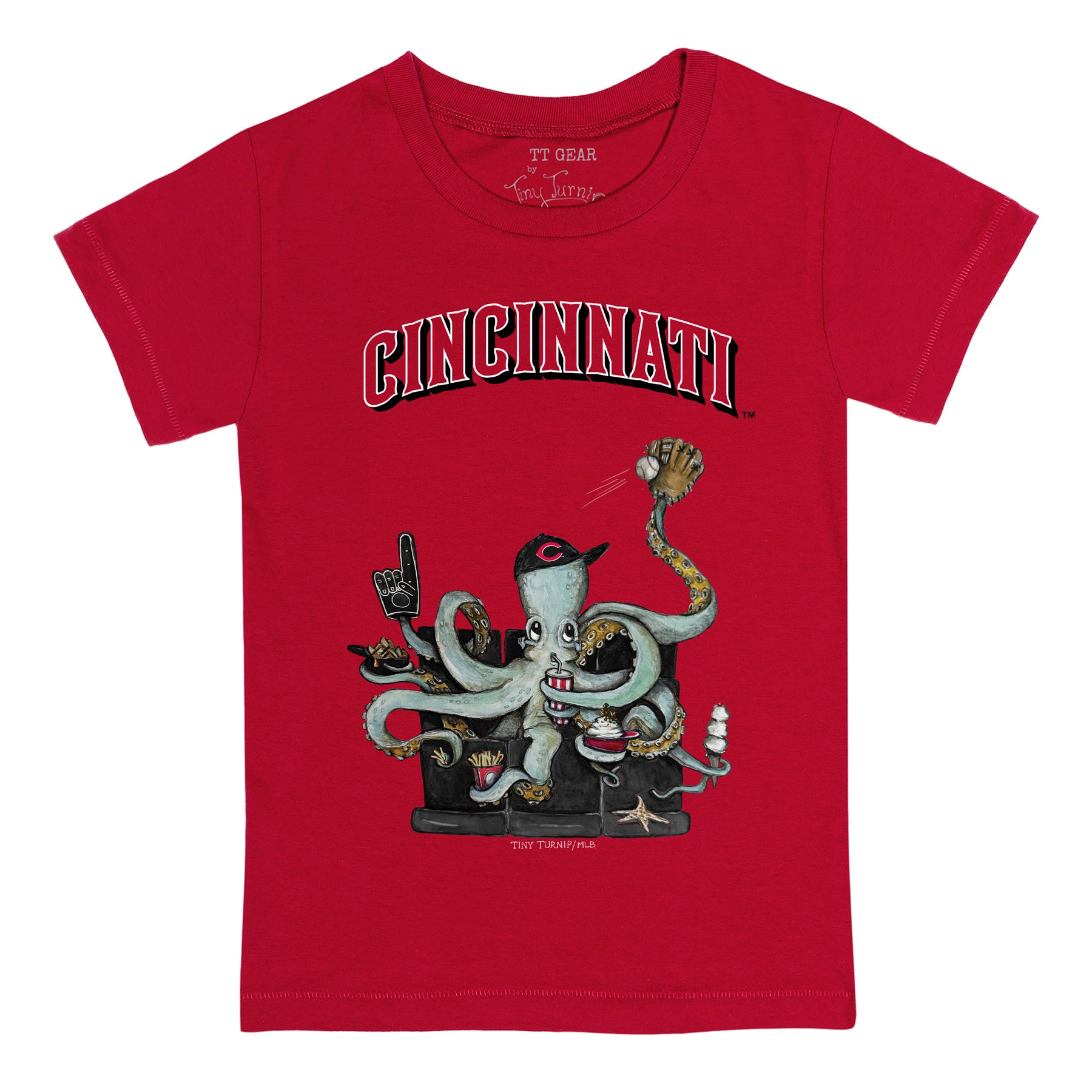 Cincinnati Reds Octopus Tee Shirt