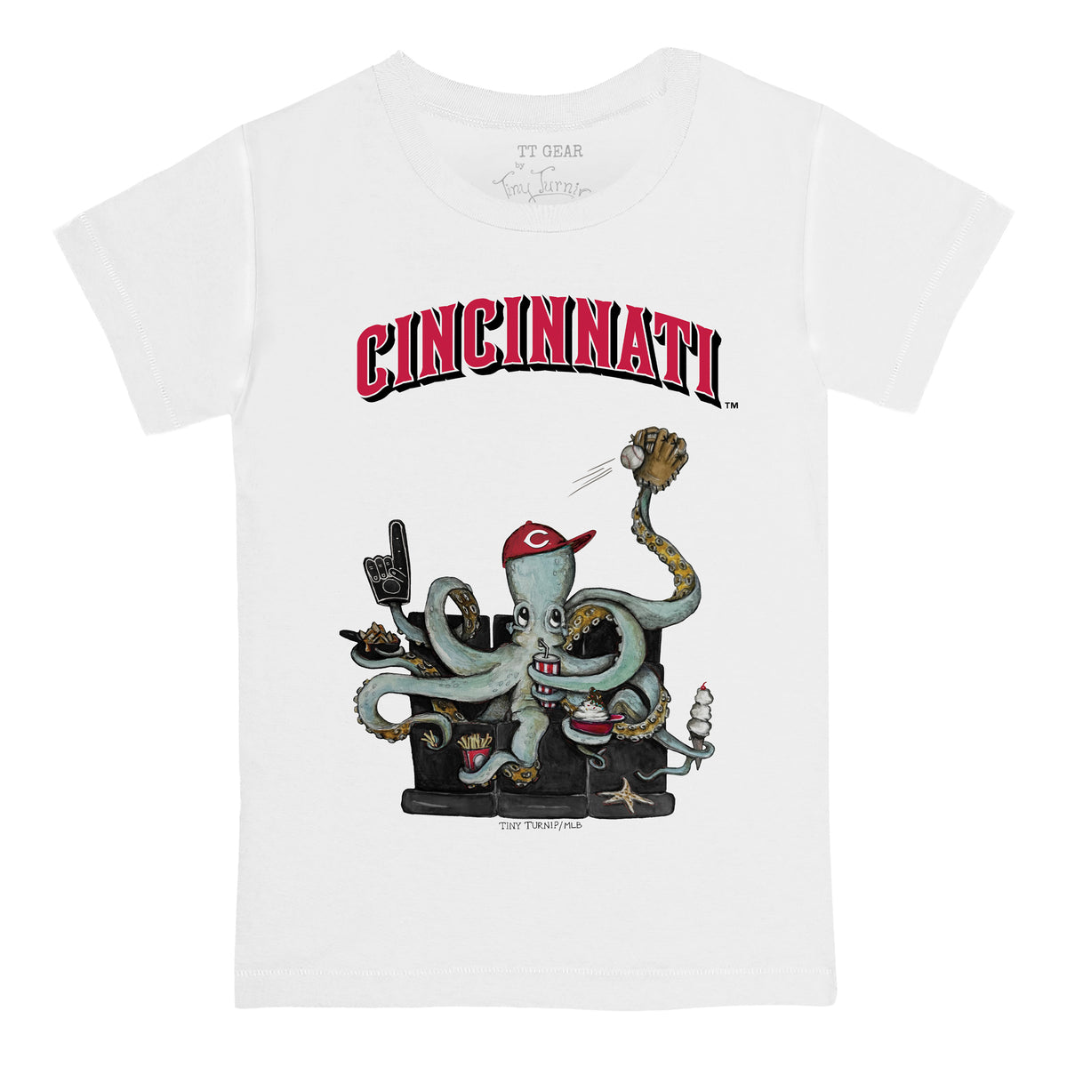 Cincinnati Reds Octopus Tee Shirt