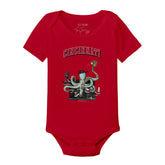 Cincinnati Reds Octopus Short Sleeve Snapper