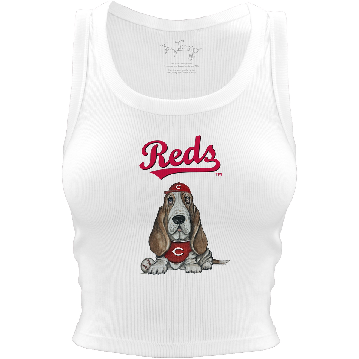 Cincinnati Reds Puddy Crop Tank - Tiny Turnip