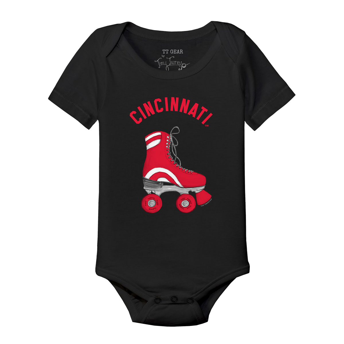 Cincinnati Reds Retro Skate Short Sleeve Snapper